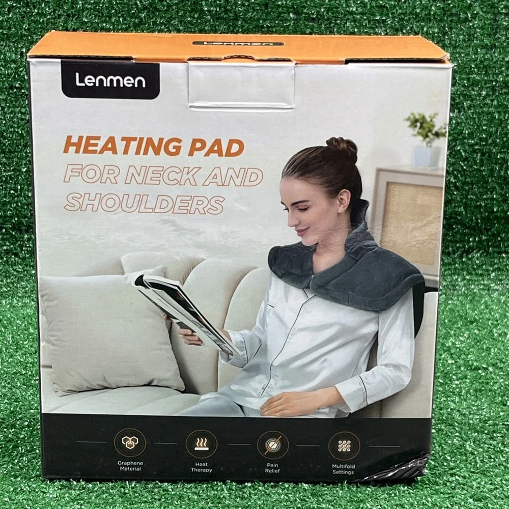 Lenmen Heating Pad Neck And Shoulders Multifold Settings HP006 New Open Box
